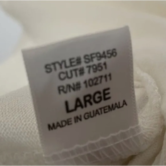 Gibsonlook Ivory Ruffle Neck Knit Top w/cuff sleeves - Picture 6 of 8